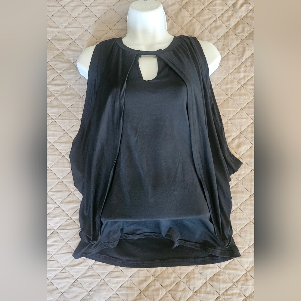 Women's black top, size large, used